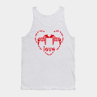 Valentines heart love Tank Top